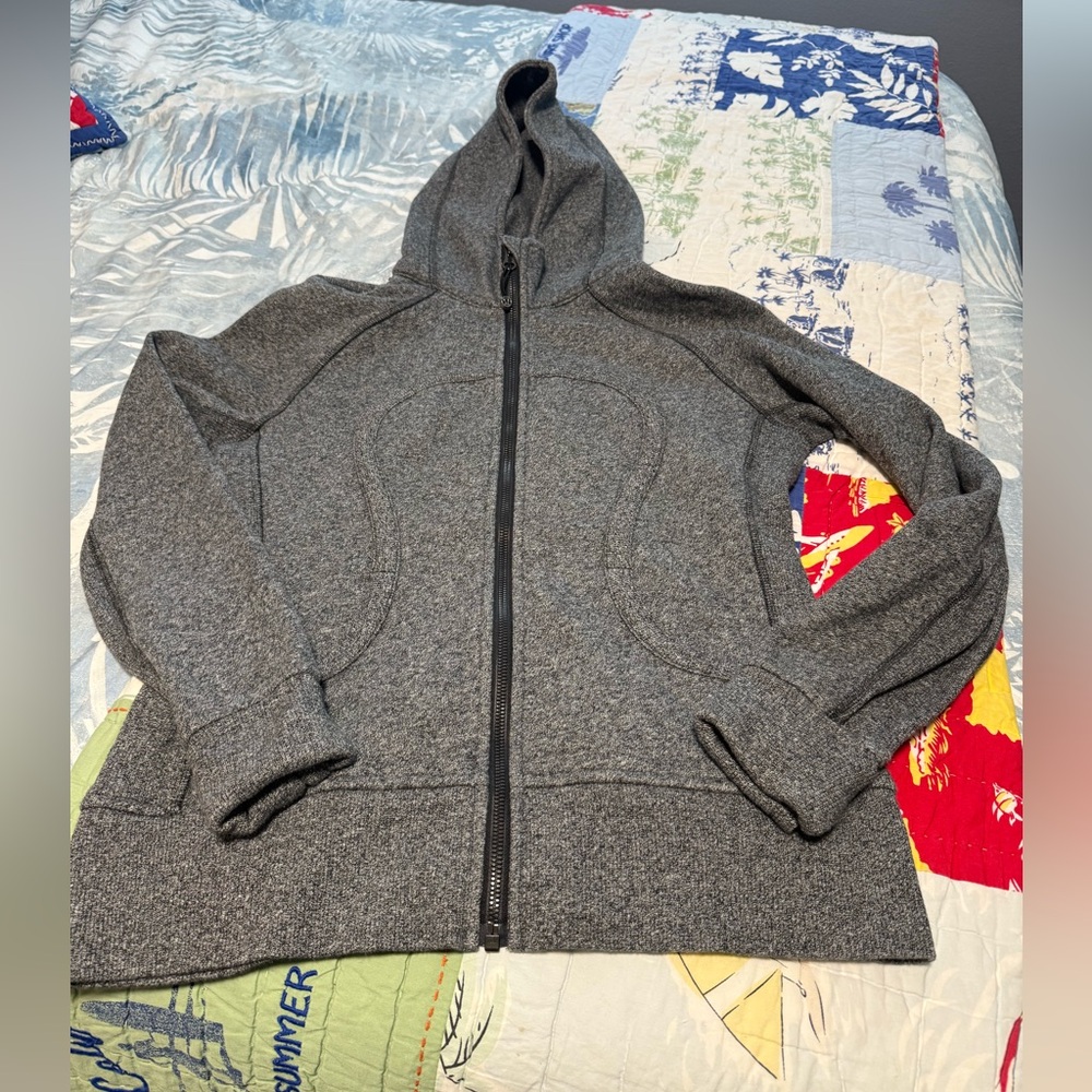 lululemon athletica Gray Hooded Jacket